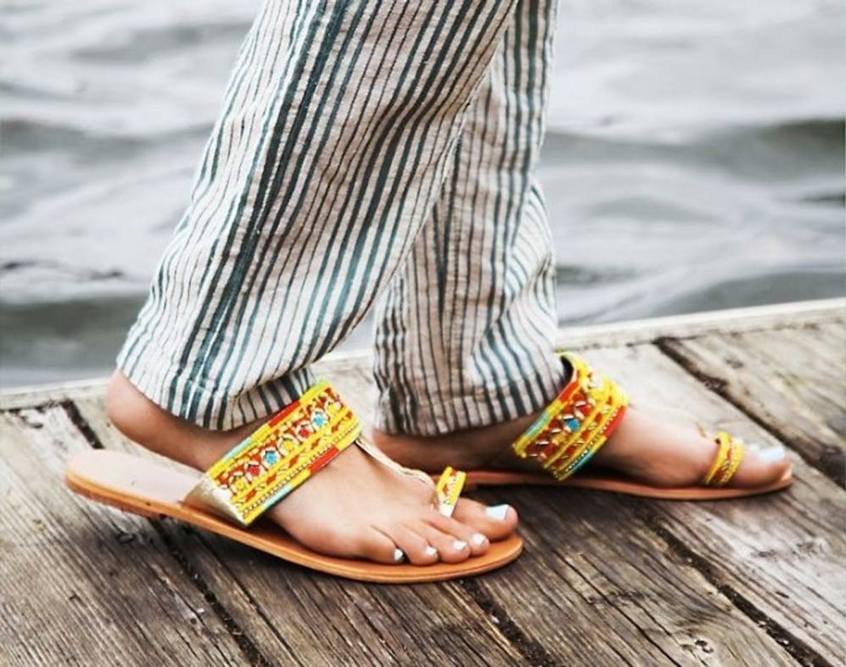 These 16 Pairs of Chic Flip Flops Are Not for the Pool Brit + Co