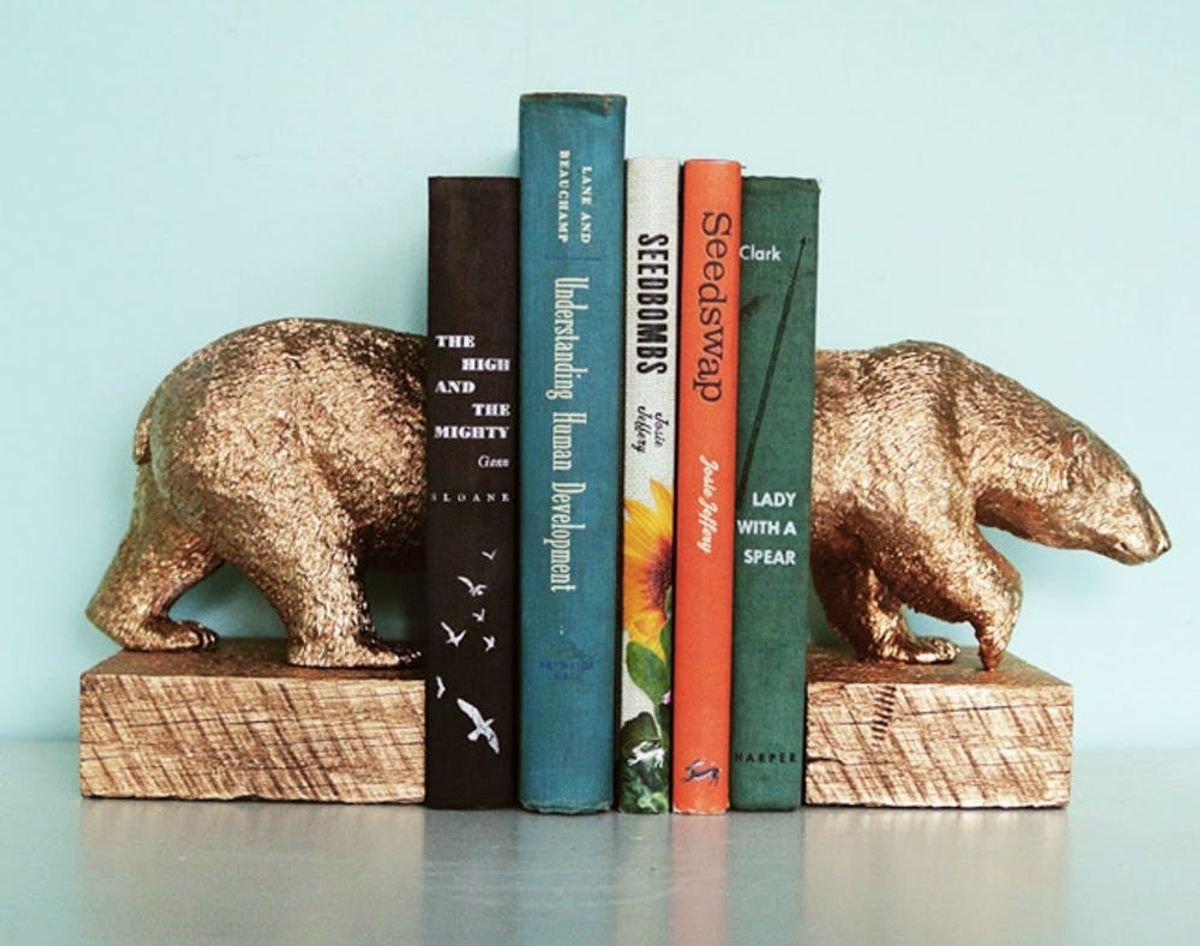 How to Make Gilded Polar Bear Bookends
