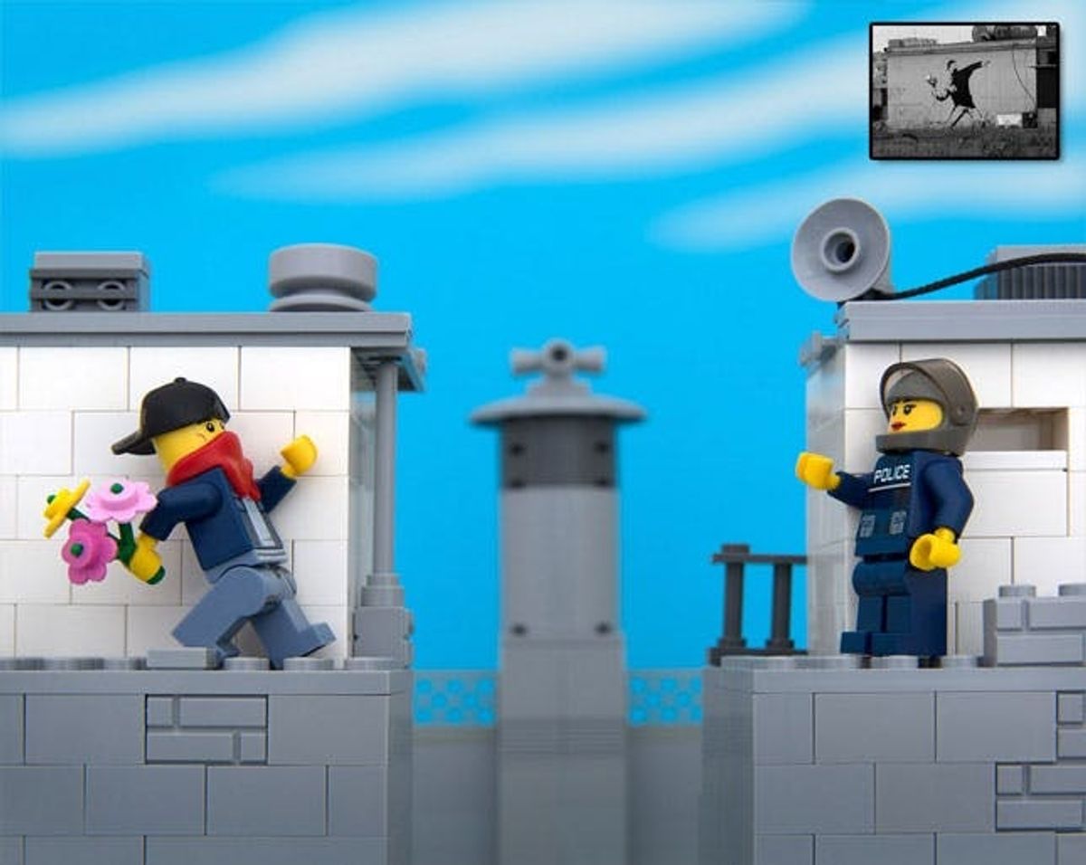 Made Us Look: LEGO Street Art Inspired by Banksy