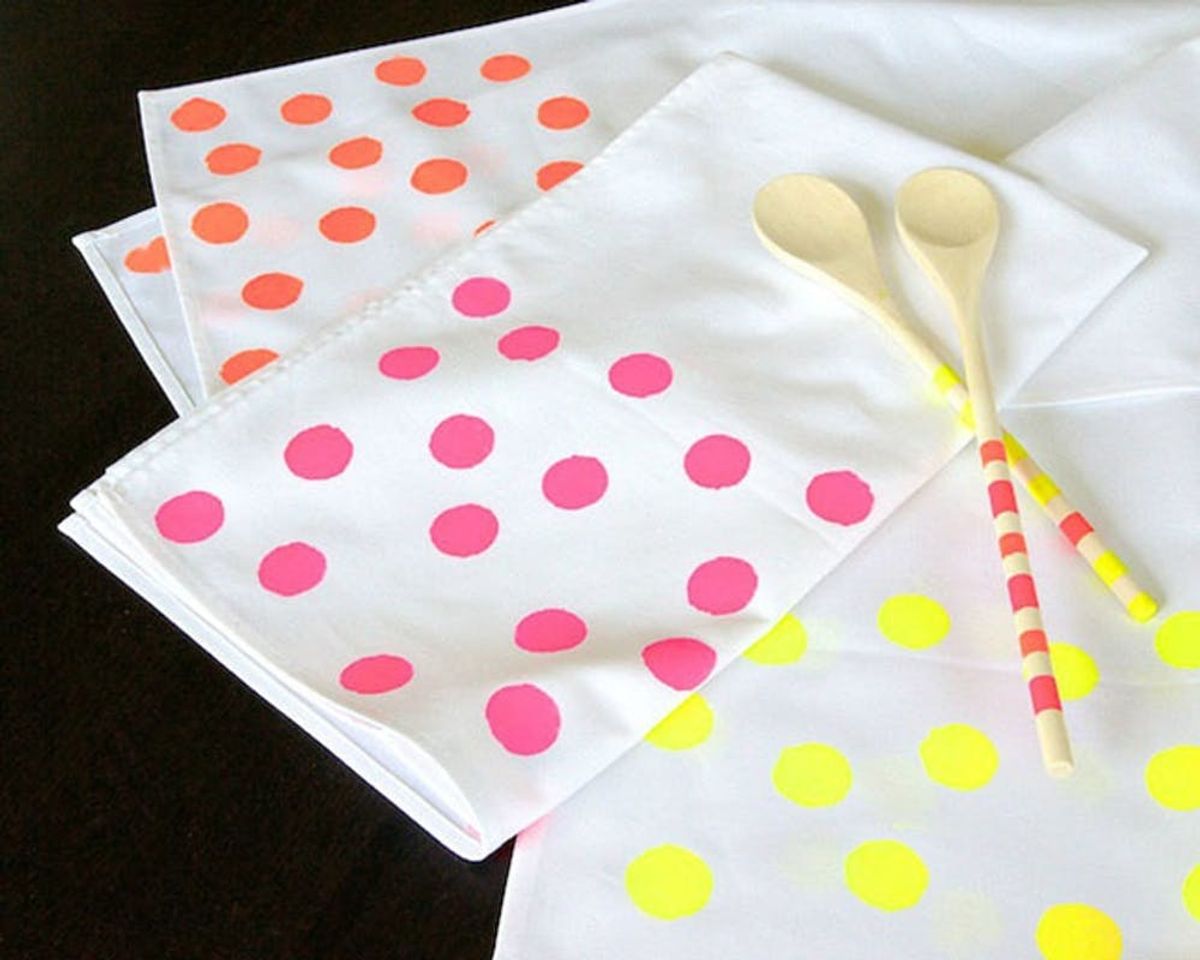 18 Colorful + Creative Tea Towels