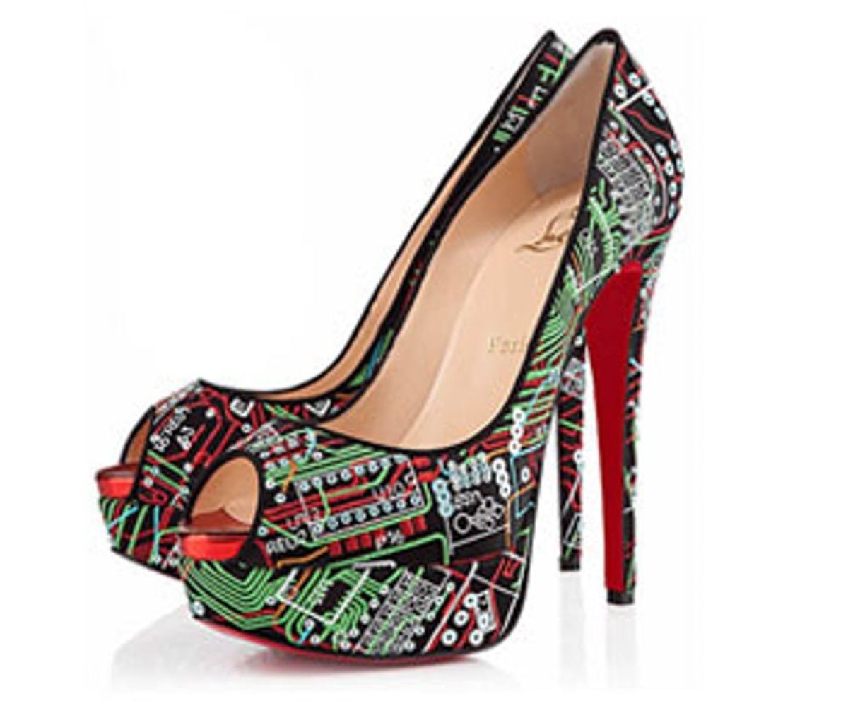 Christian Louboutin Takes on the Circuit Board