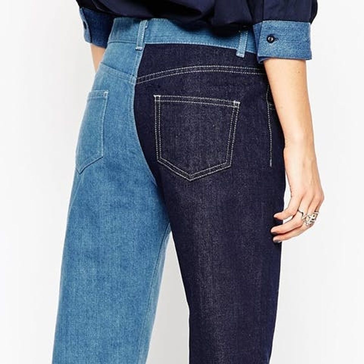 Why Two Tone Pants Might Be the Next New Denim Trend