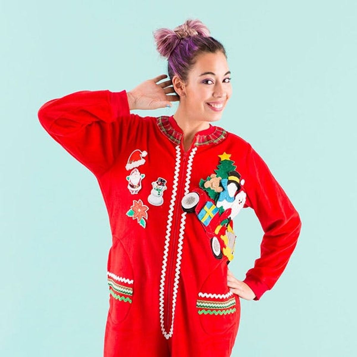 Get in on the Ugly Sweater Fun With an Adult Onesie
