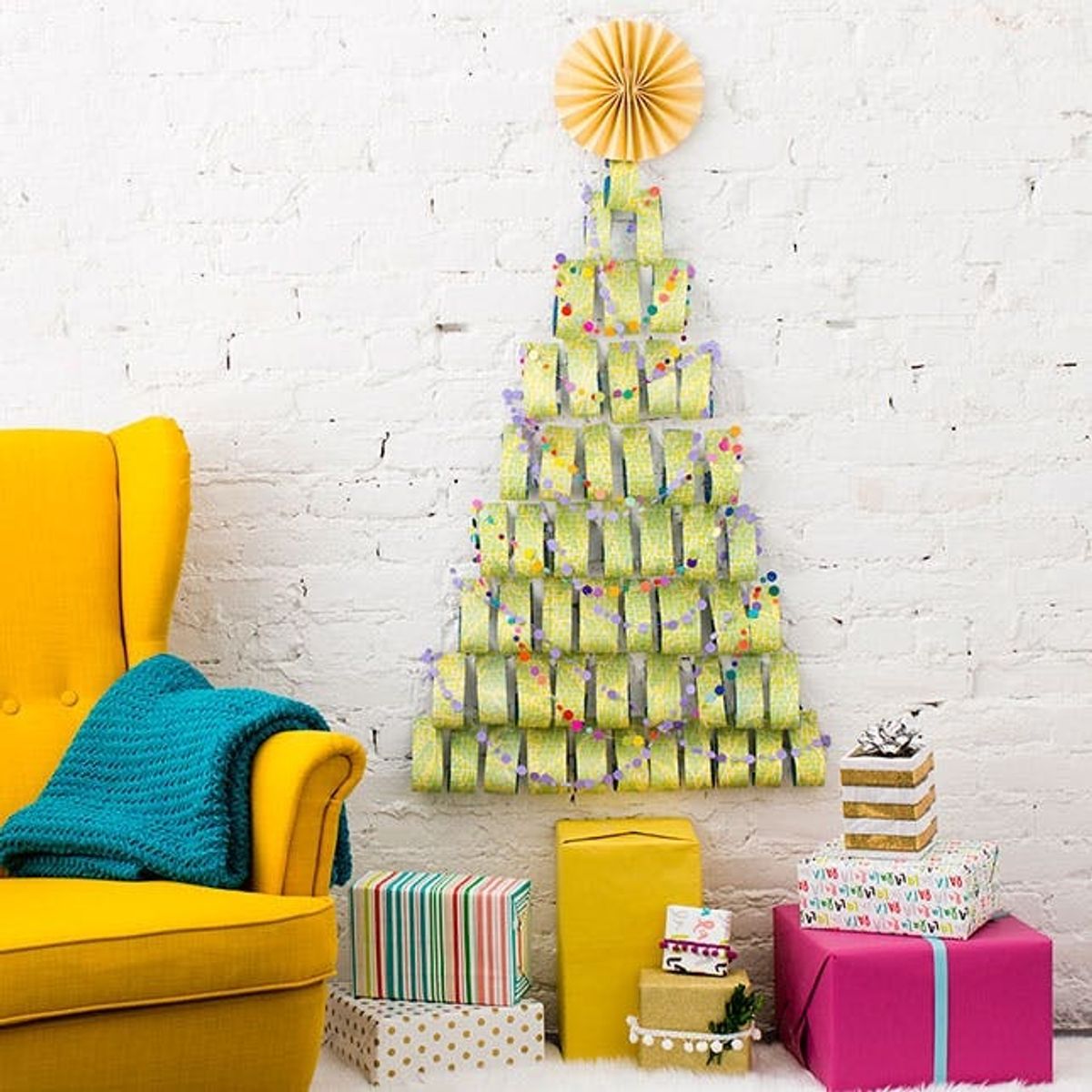 Create a Small Space Tree With This One Holiday Supply