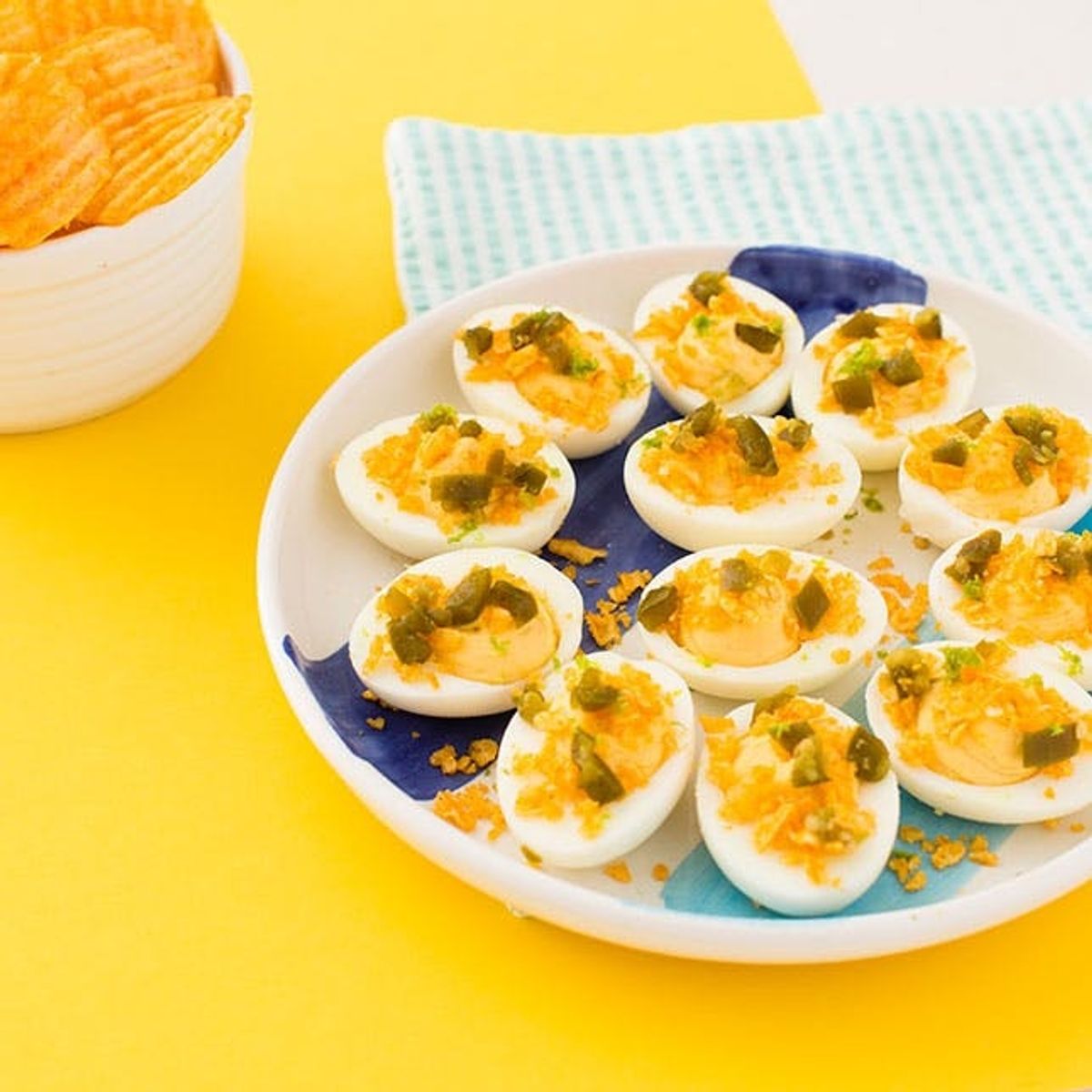 These Spicy Crunchy Deviled Eggs Will Knock Your Socks Off