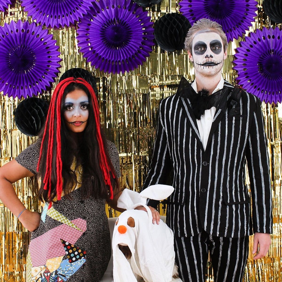 How to DIY an Easy Nightmare Before Christmas Couple’s Costume