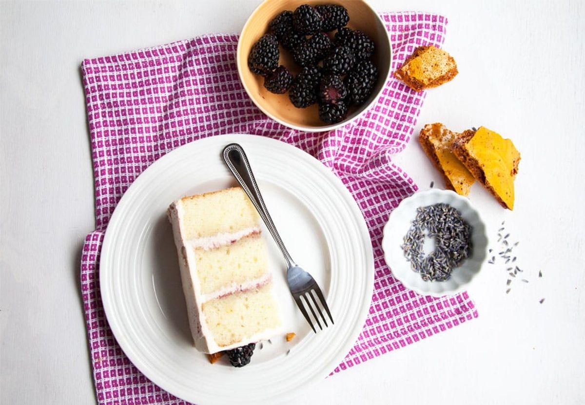 Blackberry Lavender Honeycomb Cake Is the Dessert Your Summer Needs