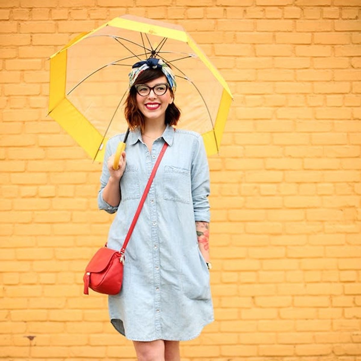 14 Ways to Style a Denim Dress