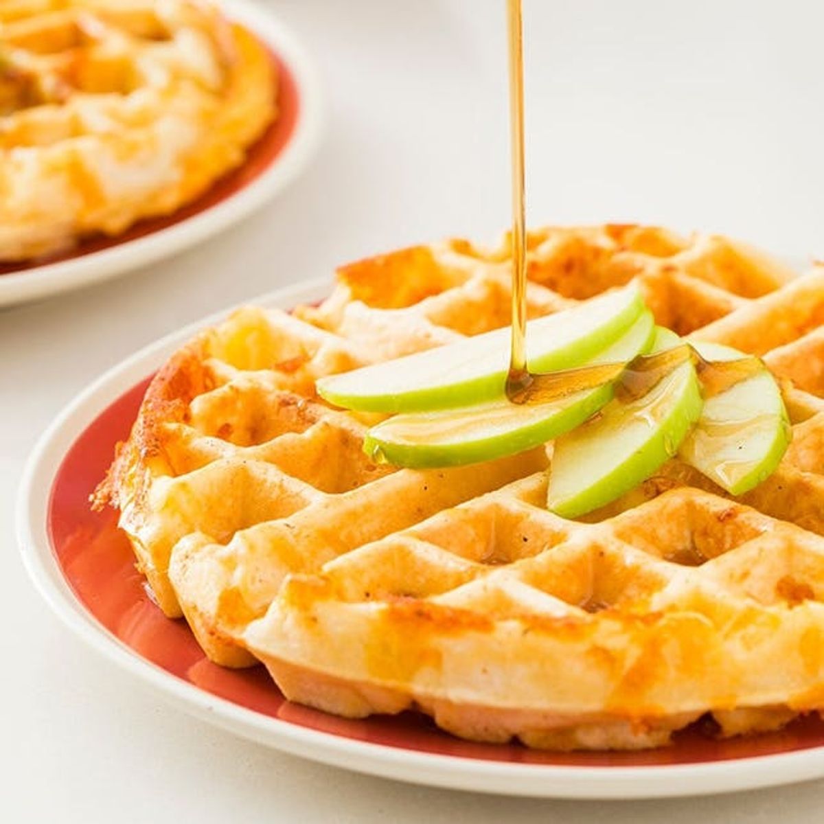 Start Your Day With Apple Cheddar Waffles