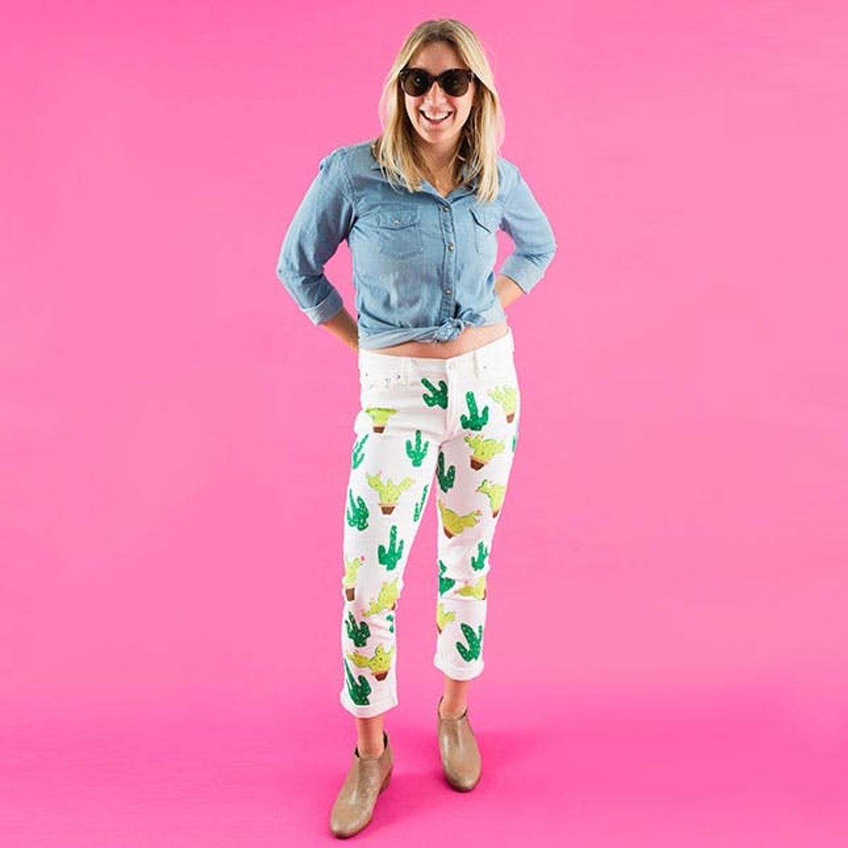 How to Hack Lena Dunham’s Cute Cactus Pants from Instagram