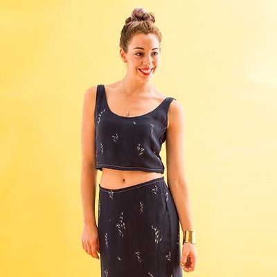 How to Turn a Thrift Store Dress into a Hot 2-Piece Set - Brit + Co How to Turn a Thrift Store Dress into a Hot 2-Piece Set - Brit + Co