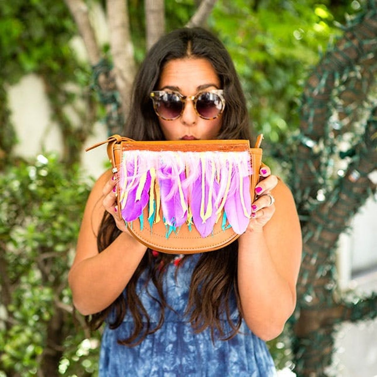 How to Make a Feather Fringe Bag for Summer