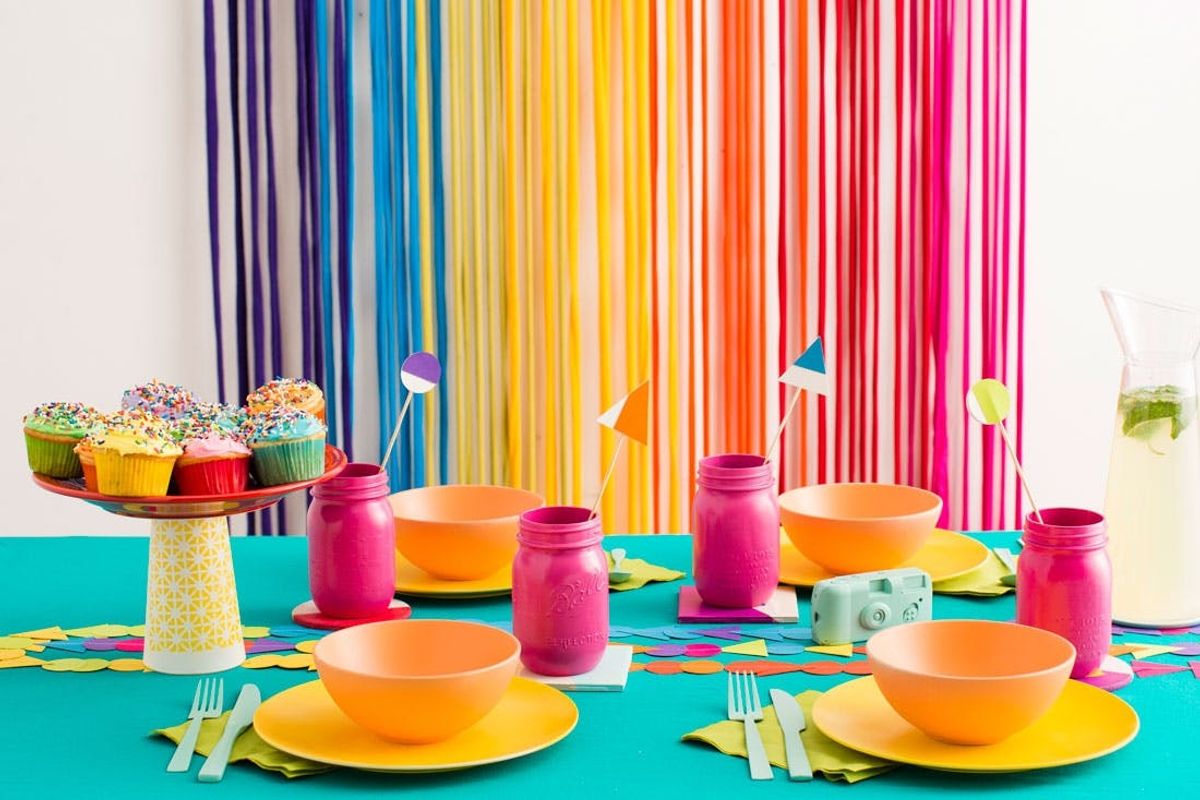 5 Must-Makes for the Ultimate Color Blocked Rainbow Party