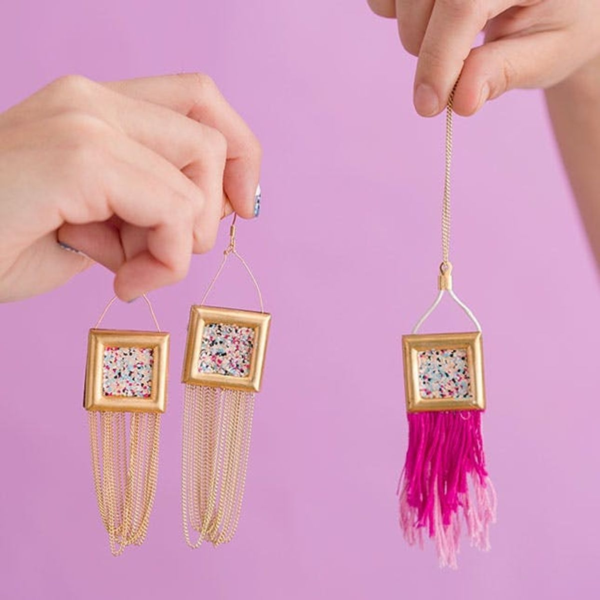 Make Your New Favorite Earrings With This Amazing Nail Polish Hack