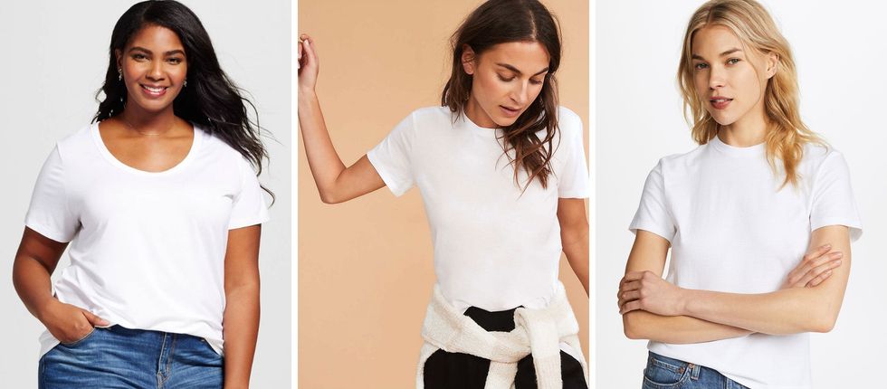 9 Perfect White T-Shirts That Totally Complete Your Outfit - Brit + Co