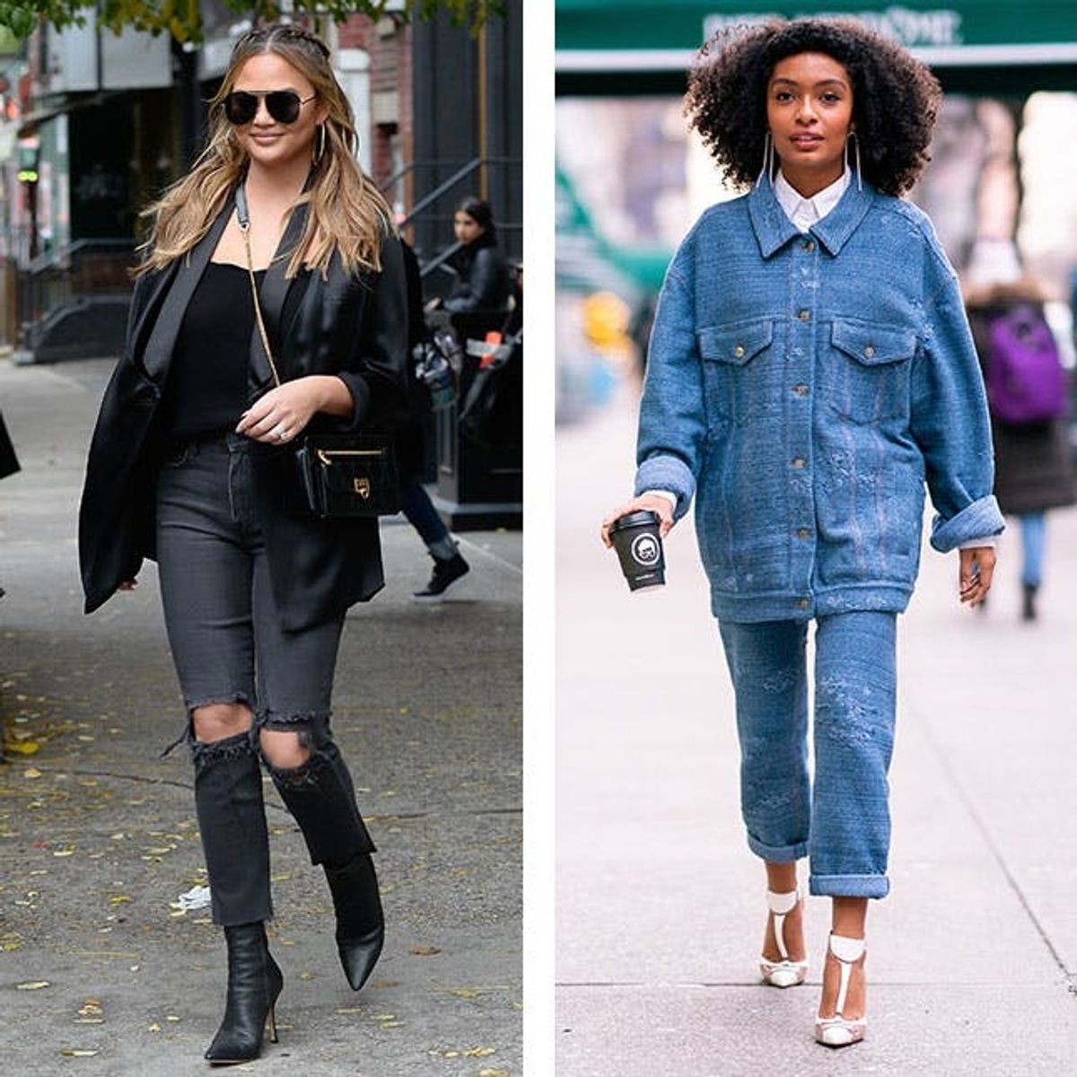 9 Creative Ways to Wear Jeans This Spring, According to Celebs