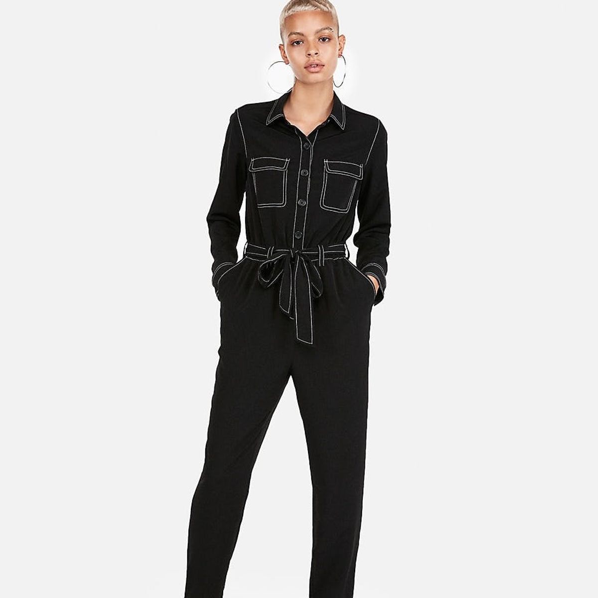 10 Long-Sleeve Jumpsuits That Make Getting Dressed Easy AF