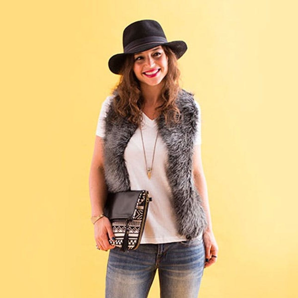 How to Make a Chic Faux Fur Vest + 4 Ways to Style It