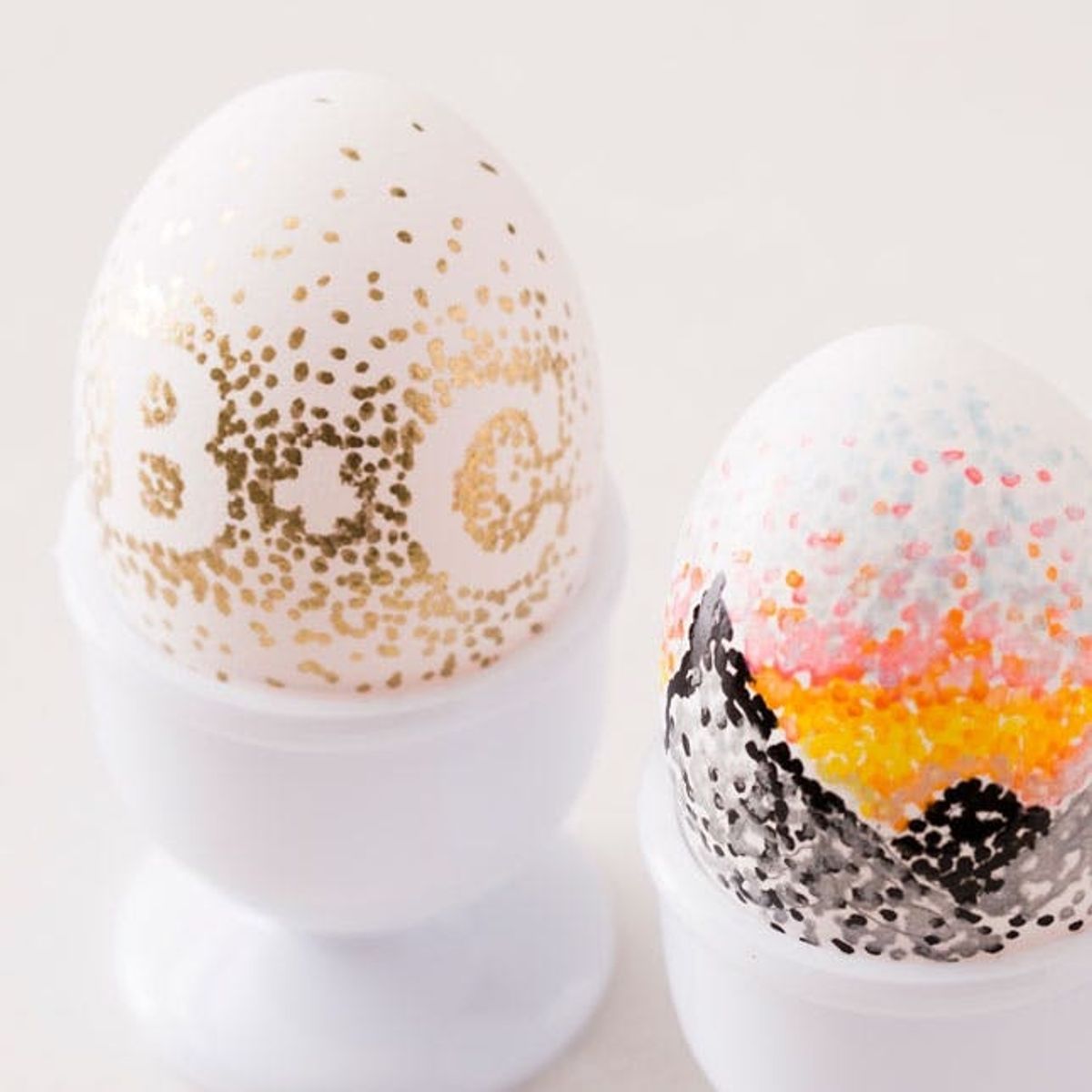 Channel Your Inner Seurat With Pointillism Easter Eggs