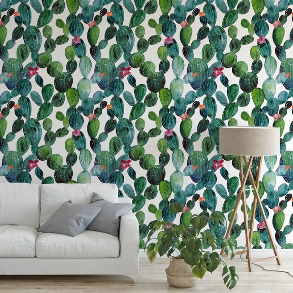 10 Trendy Temporary Wallpapers Every Plant Lady Will Love - Brit + Co