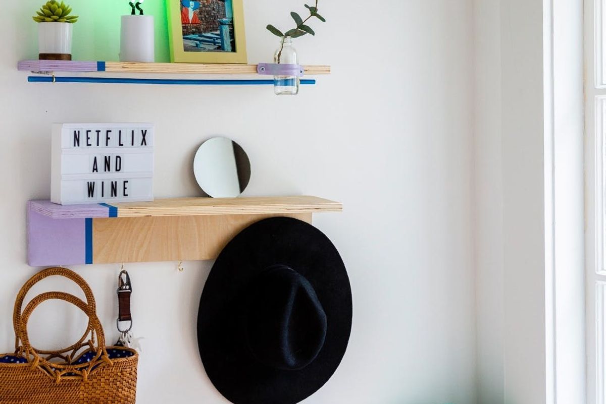 This DIY Accessory Organizer Is Exactly What Your Entryway Needs