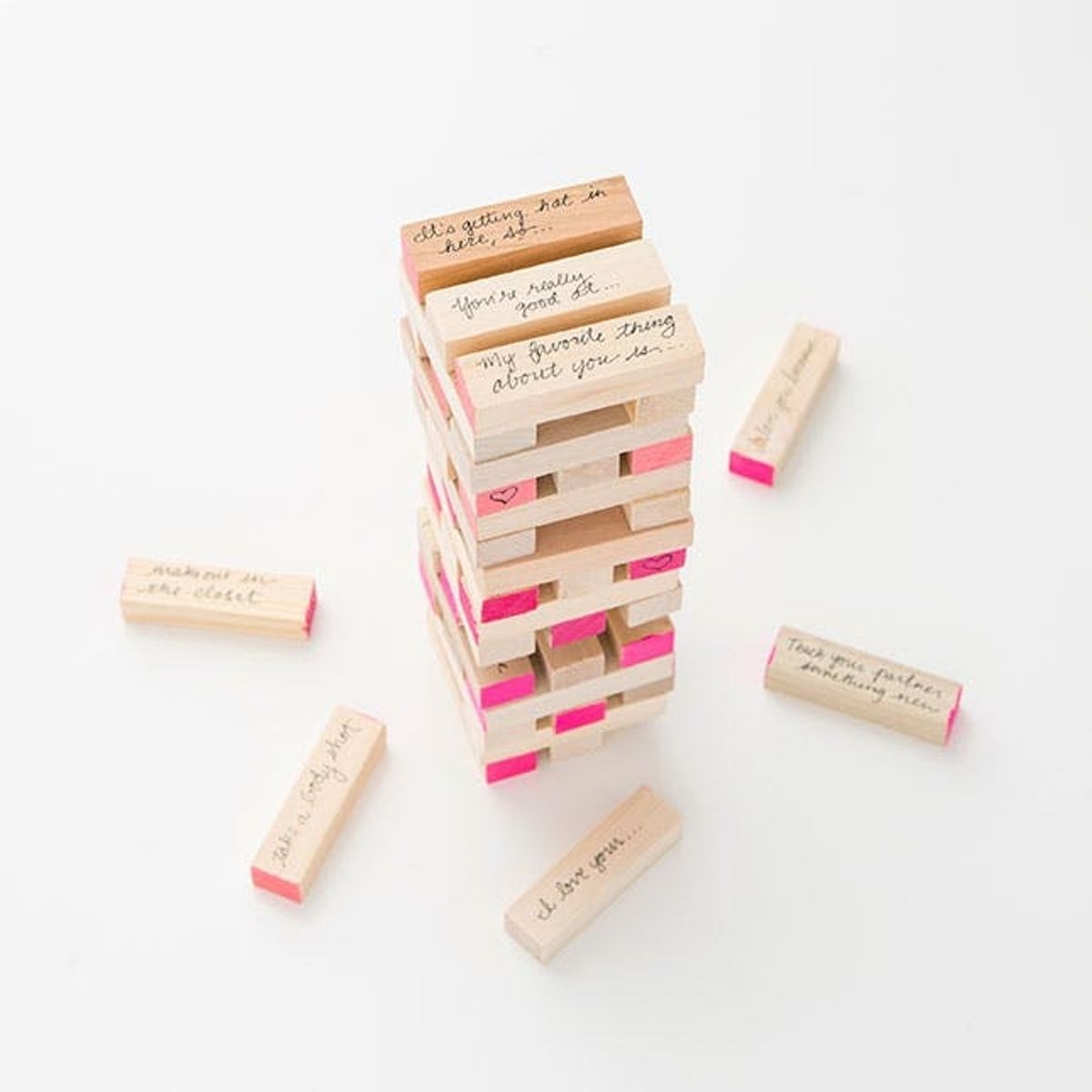 Spice Up Your Valentine’s Day With DIY Date Night Jenga