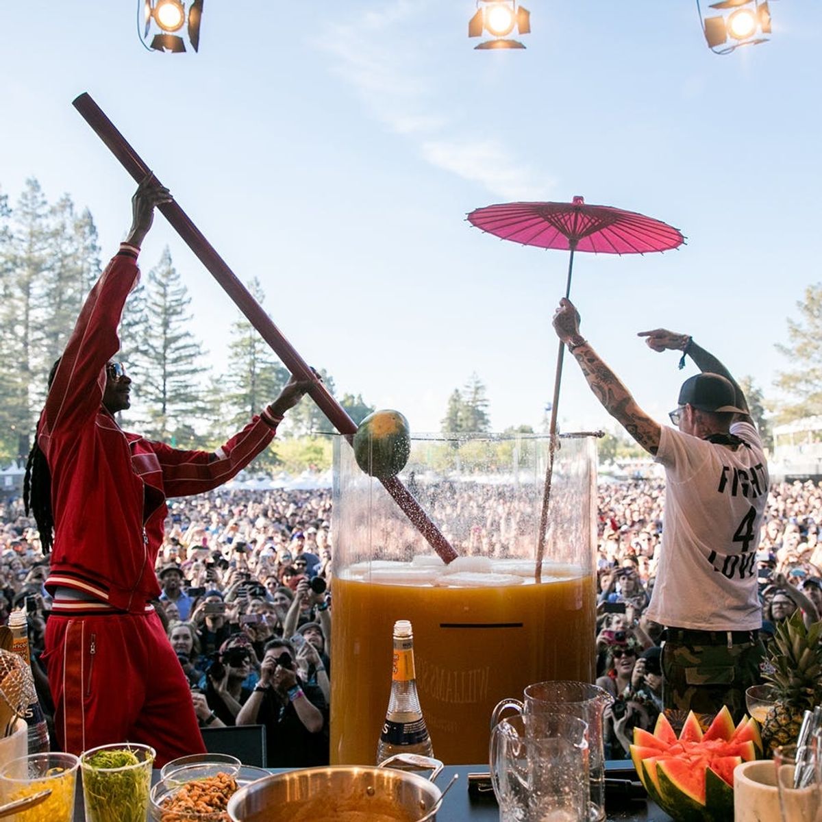 The 20 Craziest Shenanigans from the 2018 Williams Sonoma Culinary Stage at BottleRock