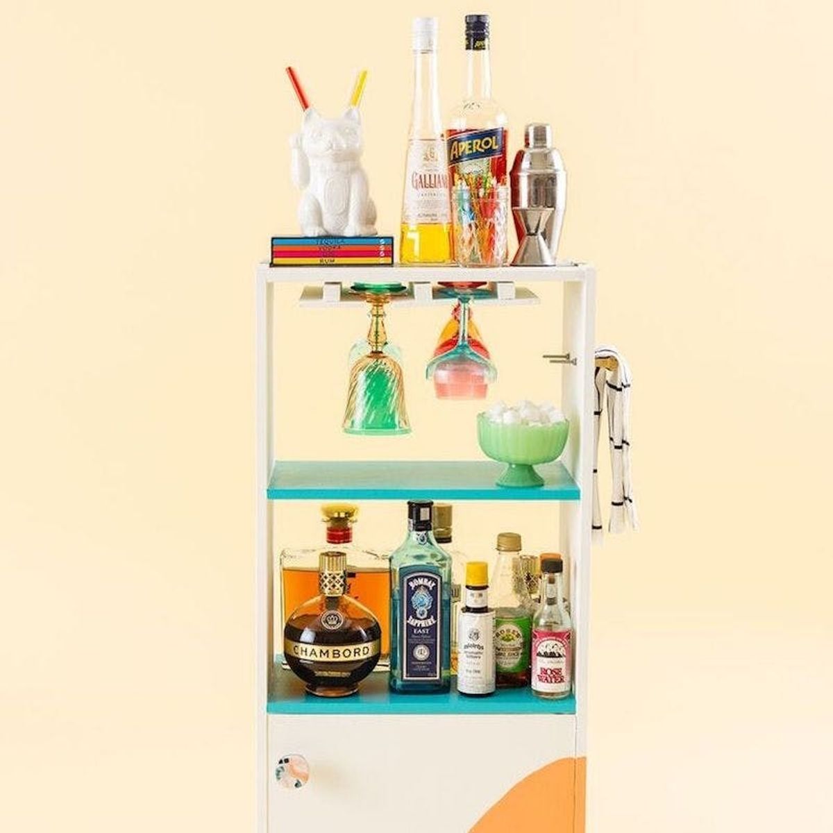 How to Transform Your Old Dresser Into a Bar Cart