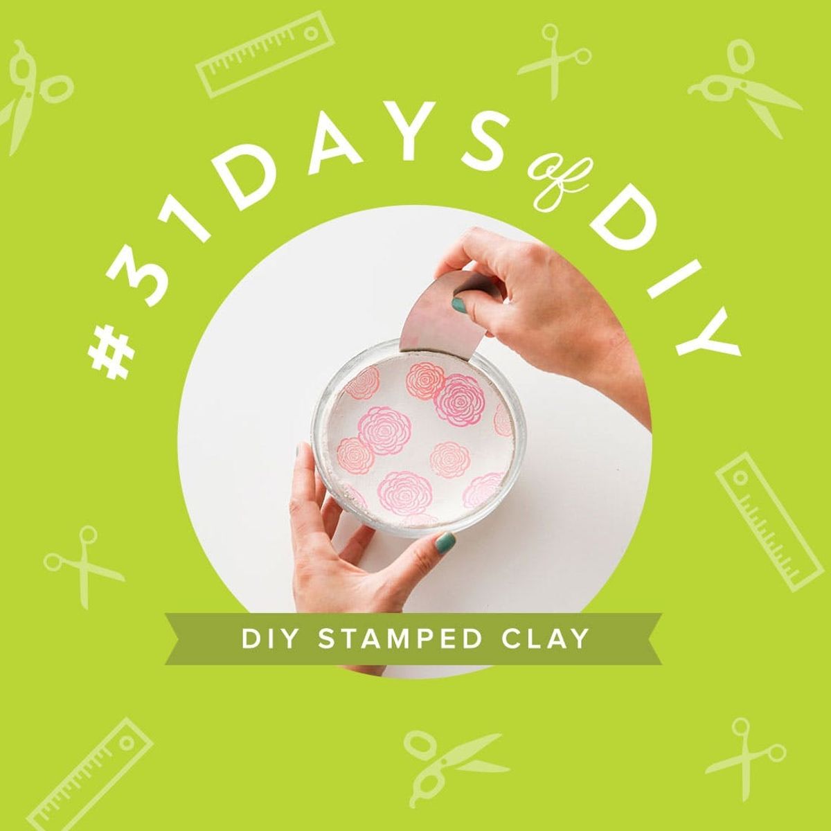 Make Your Own Clay Desk Accessories With Rubber Stamps