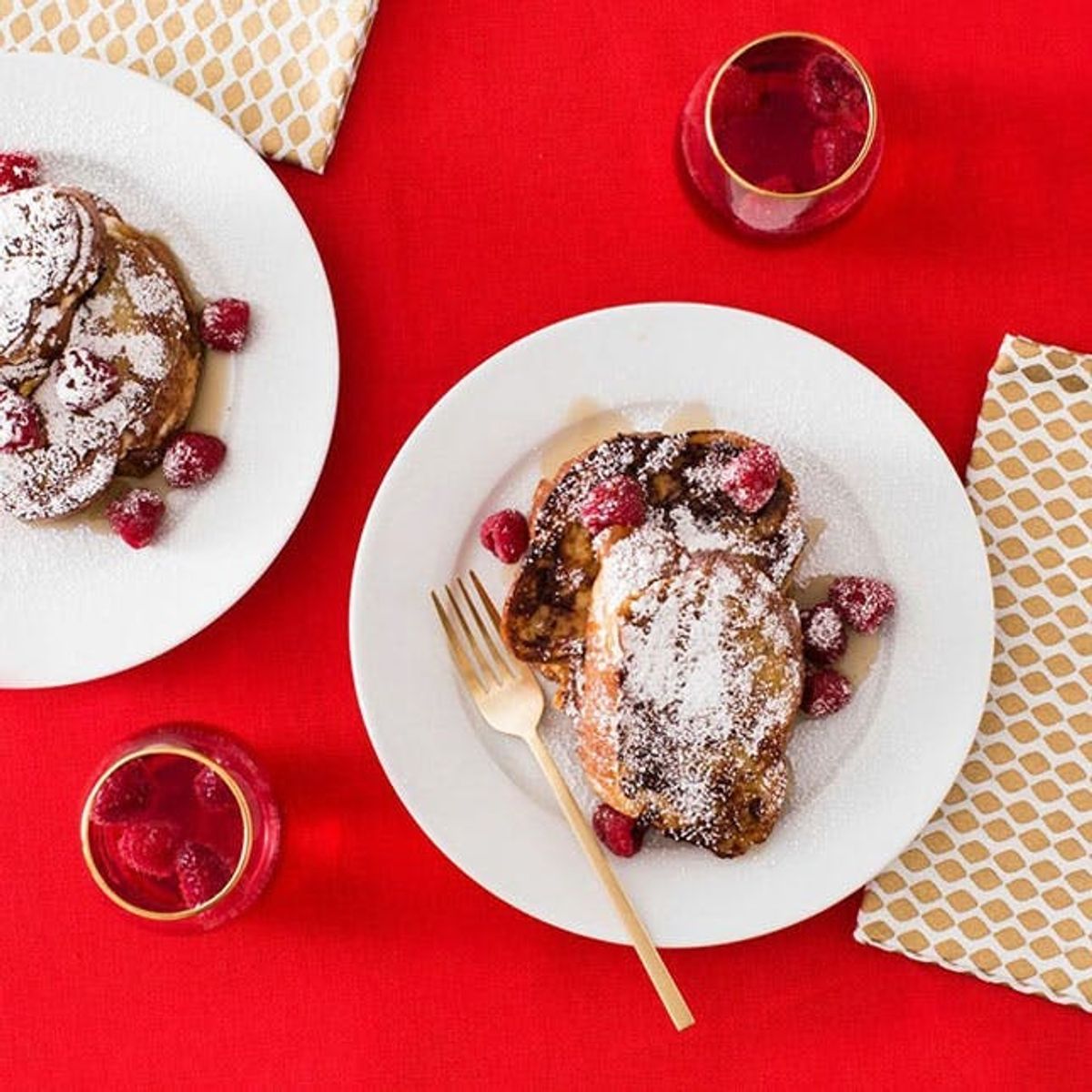 V-Day Breakfast for Two! How to Make Stuffed French Toast