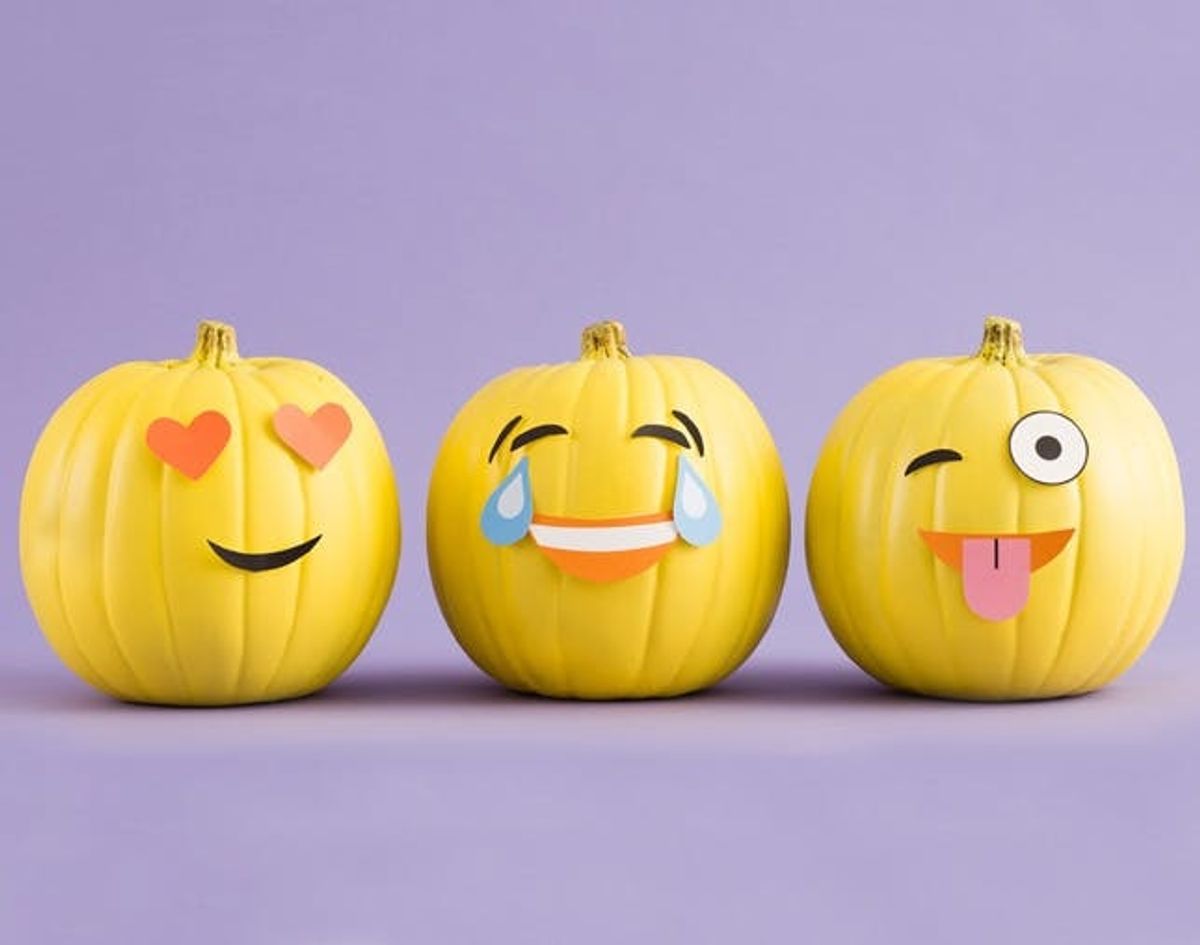 Make DIY Emoji Pumpkins With Our Free Printables!