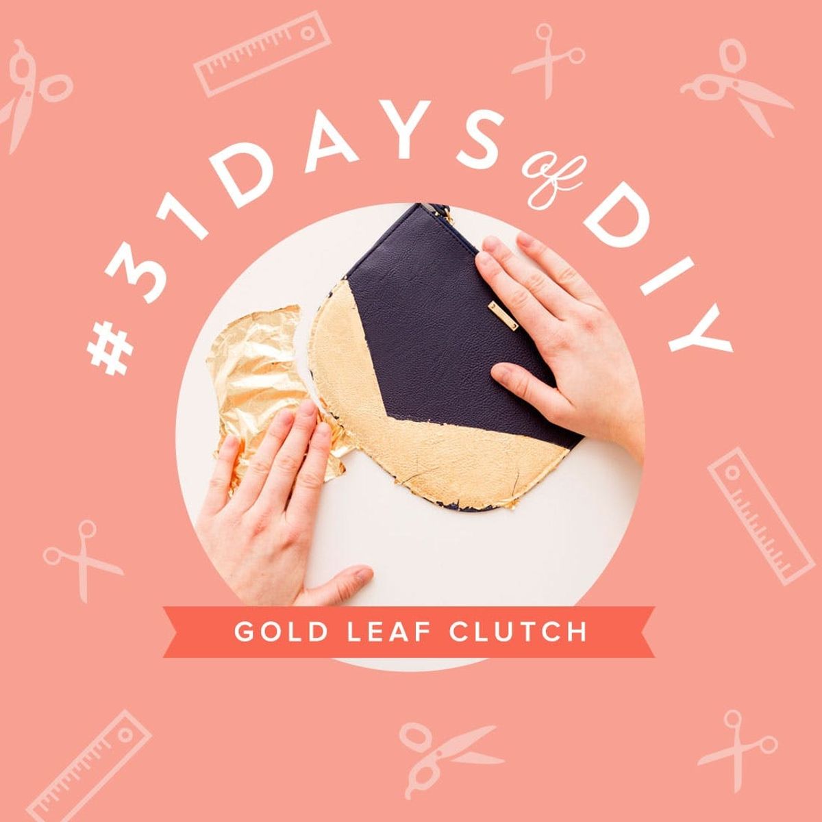 How to Make a Gold Leaf Gilded Leather Clutch