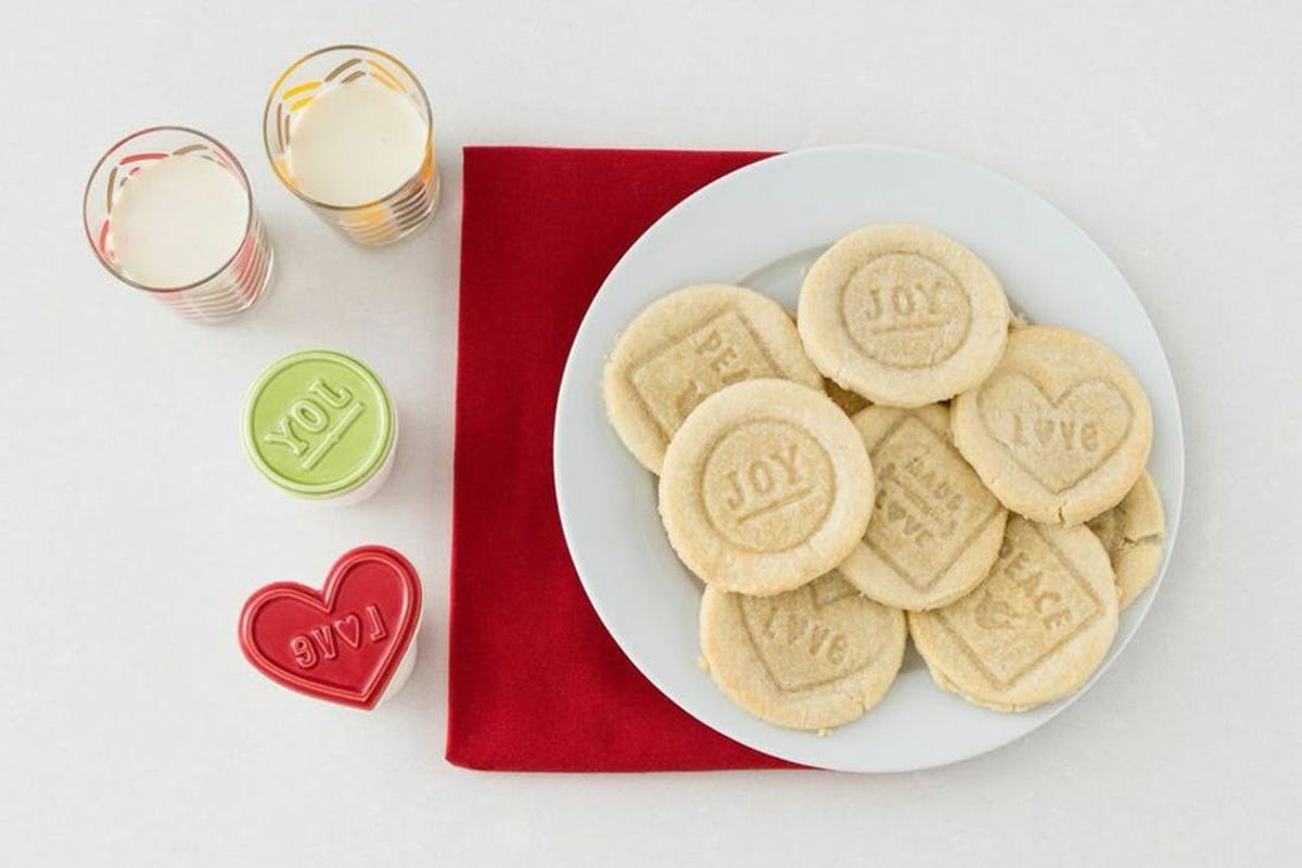 Gift Your Friends Hand-Stamped Holiday Shortbread Cookies
