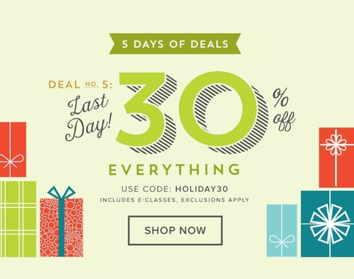 Today Only: 30% Off EVERYTHING in the B+C Shop