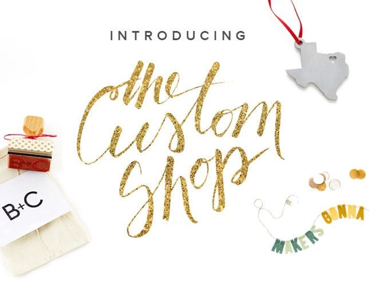 Introducing The Custom Shop: Made-to-Order Gifts Just for YOU!