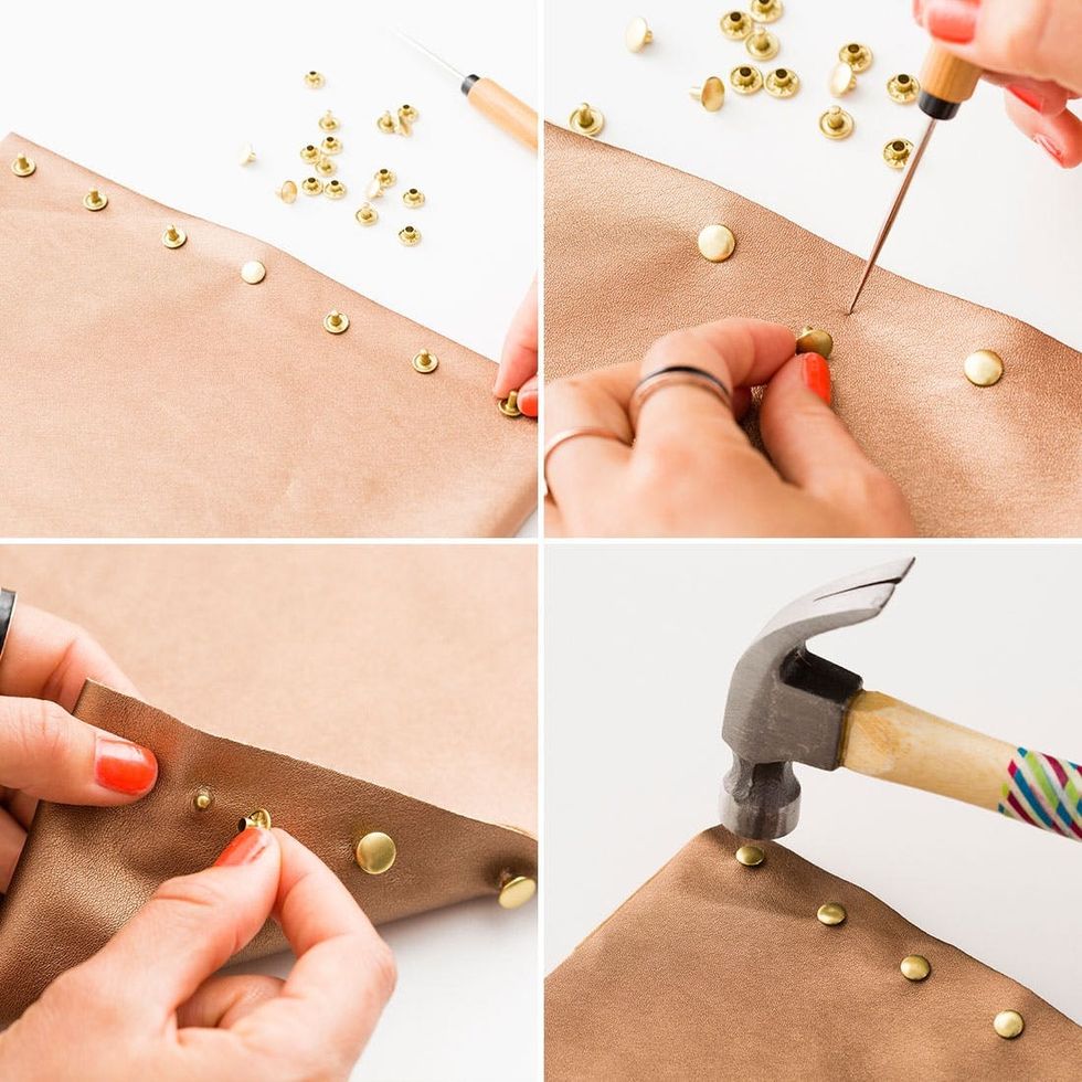 10Minute DIY Make This Glam Leather Laptop Sleeve Brit + Co