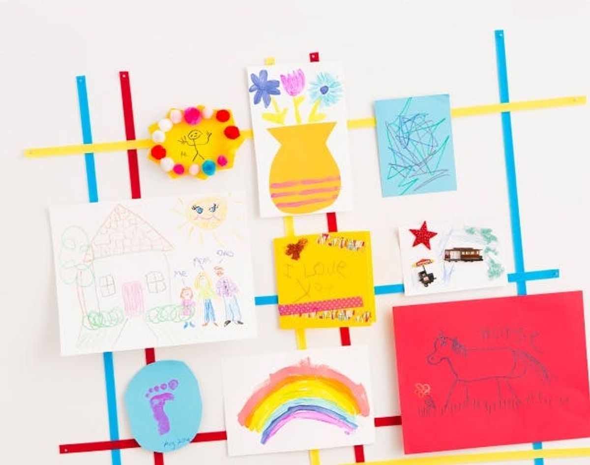 Make a Gallery to Display Your Kids’ Artwork (+ $350 Giveaway!)
