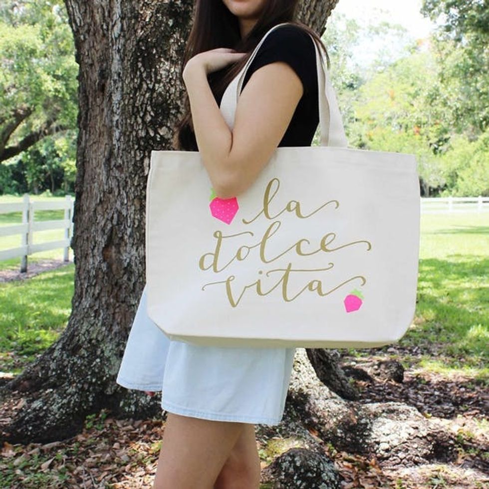 10 Typographic Totes That Talk Back - Brit + Co