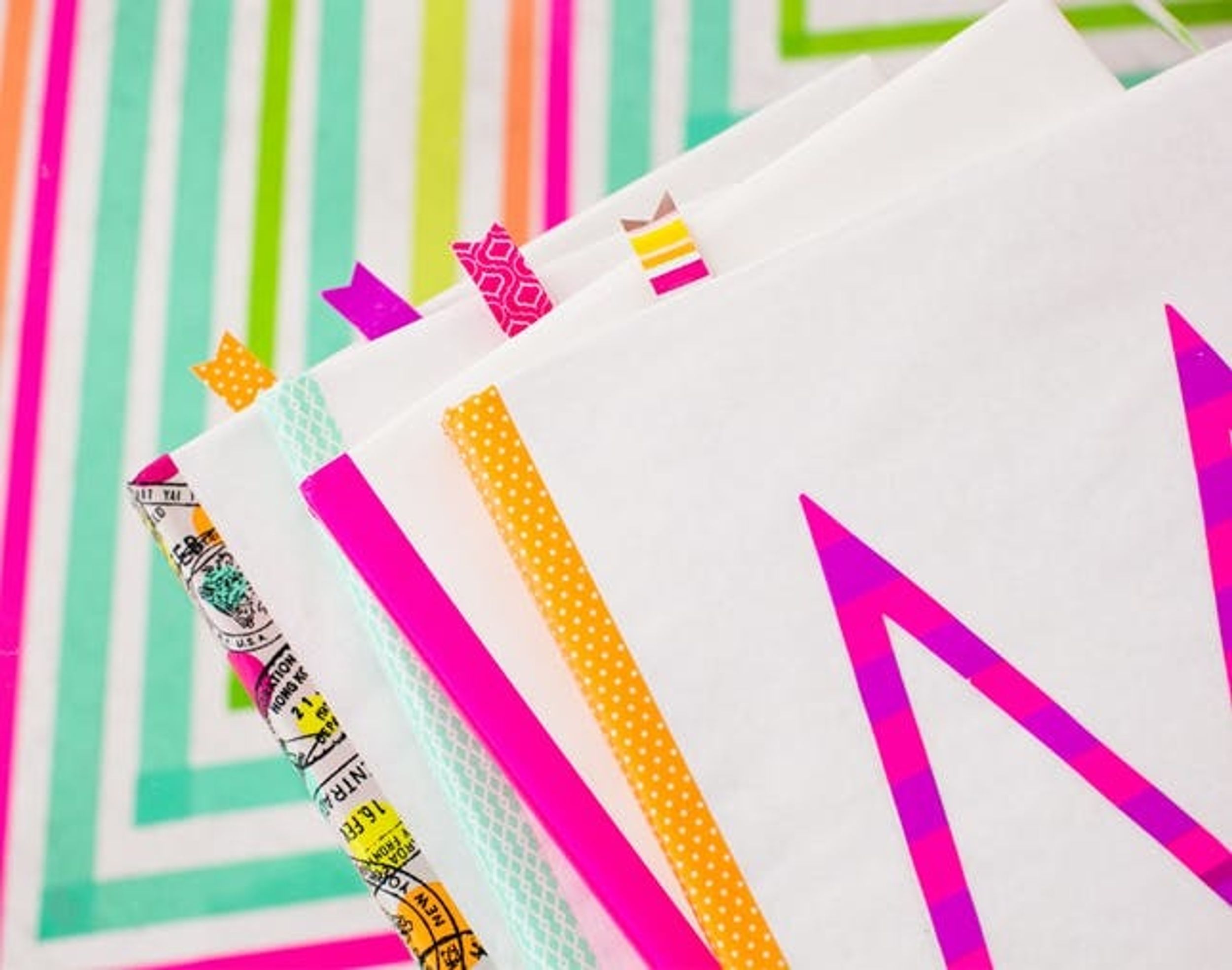 #TBT: Make Old School Book Covers With Colorful Tape!