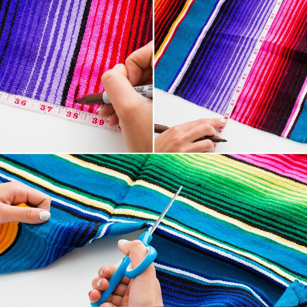 How to Turn a Blanket into a Chic Summer CarryAll Brit + Co