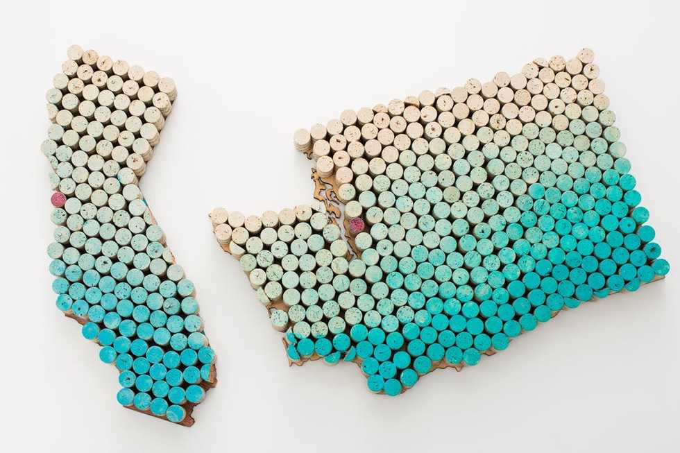 Upcycle Alert! Make State-Shaped Wall Art Using Old Wine Corks