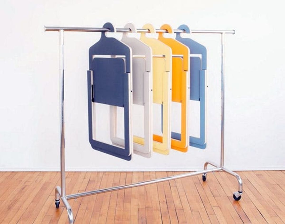 Small Space Hacks: These Chairs Double as Hangers!