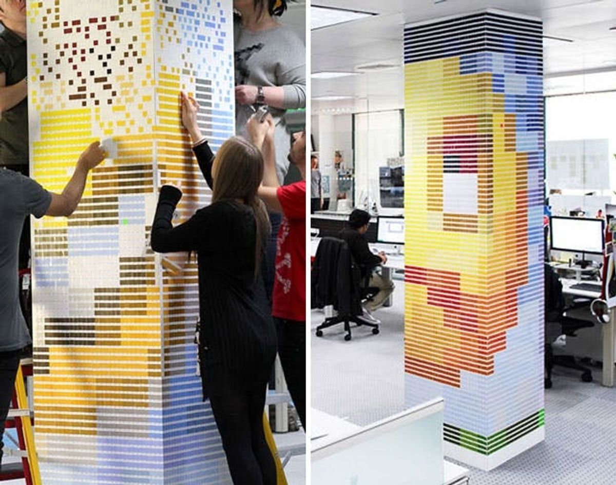 Made Us Look: Paper Emoticons Made With Over 21,000 Pantone Color Chips