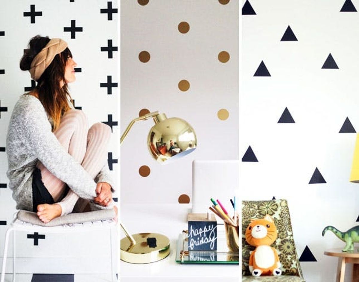We’re Crushing Hard on These Geometric Wall Decals