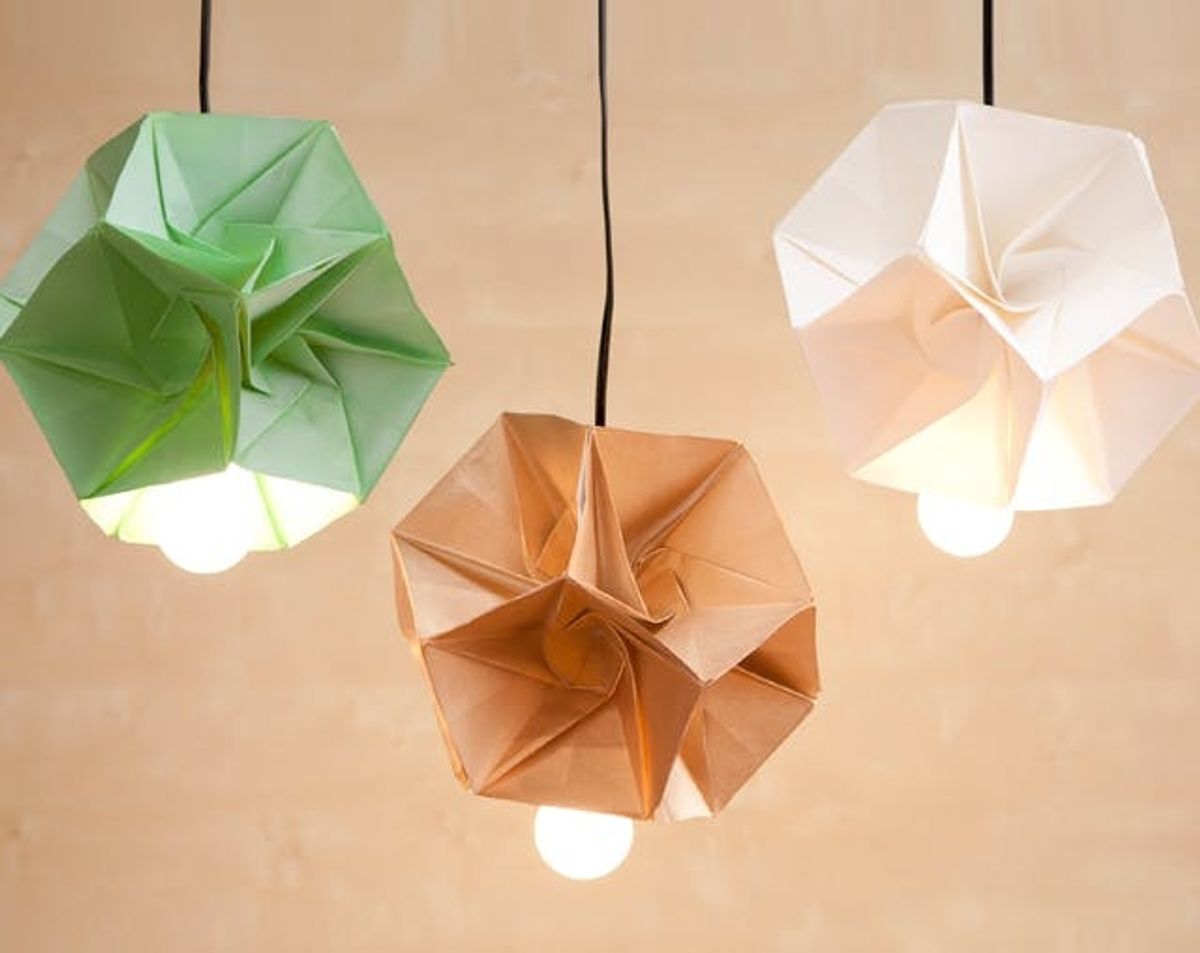 These DIY Origami Lamp Shades Are Our New Obsession
