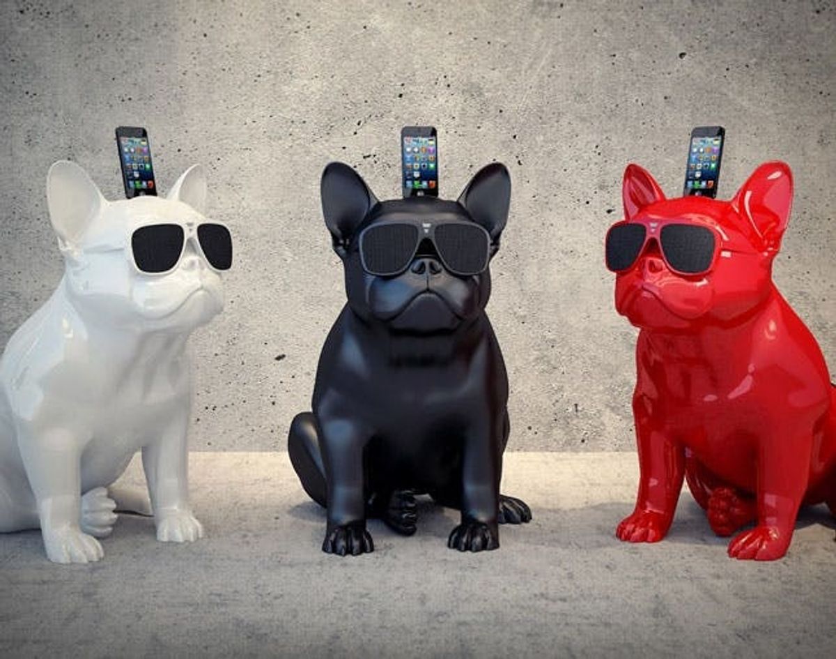 Made Us Look: A Wireless Speaker That Looks Like a French Bulldog