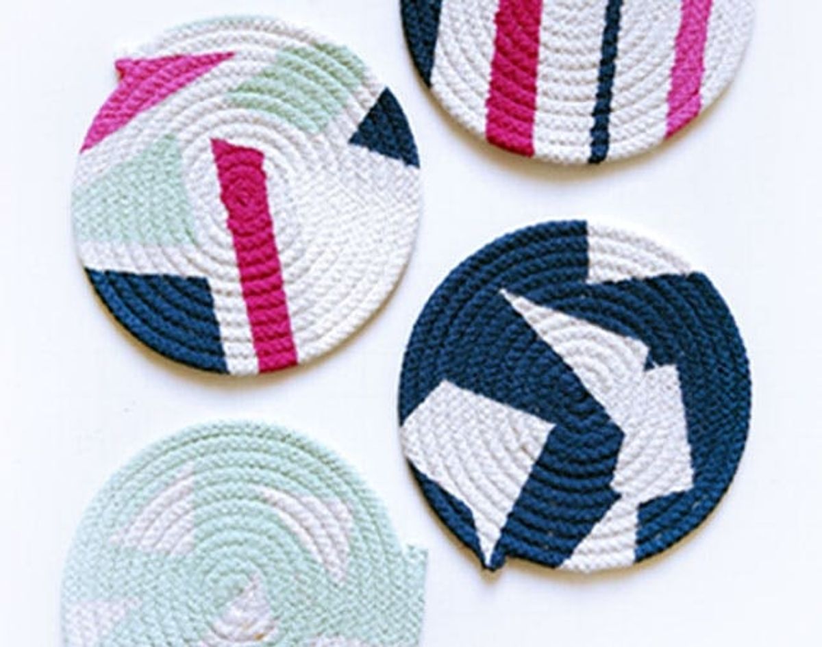 How to Turn Plain Old Rope into Colorful Coasters