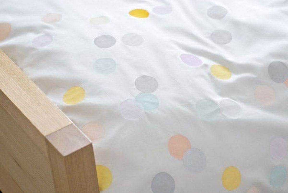 Pretty in Pastels: DIY Confetti-Style Duvet Cover