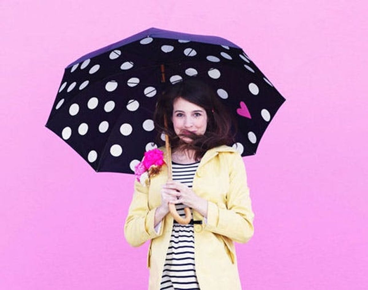 Beat the Rain with Pretty Polka Dot Umbrellas