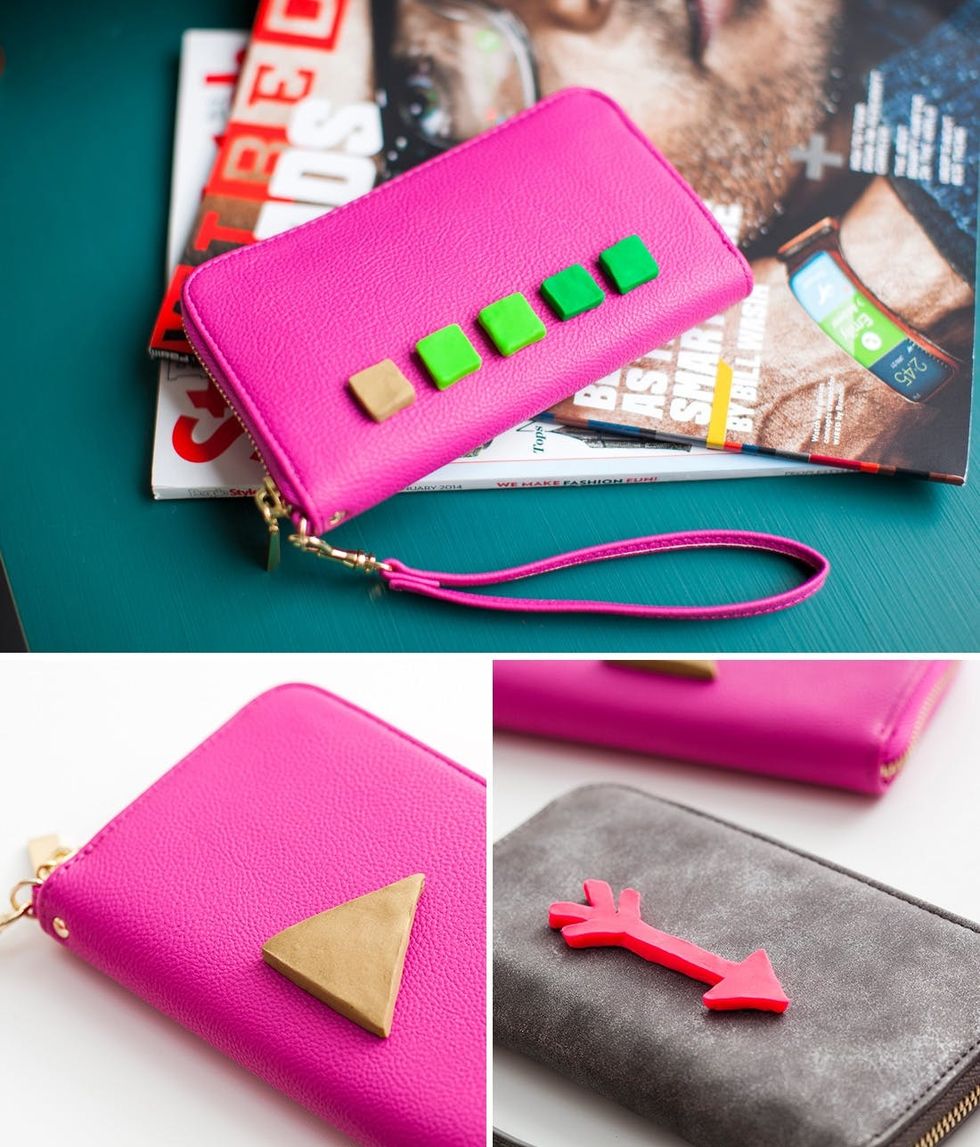Use Colorful Clay to Add 3D Flair to Your Clutch Bags - Brit + Co